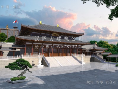 浦东寺庙建筑大殿施工方案设计图